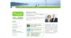 Desktop Screenshot of fitstaff.de